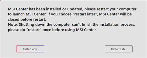 msi center won't open